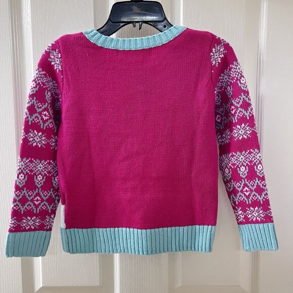 33 Degrees Cats in Christmas Tree Ugly Christmas Sweater Pink Girls Size XS 6/6X - Picture 10 of 14